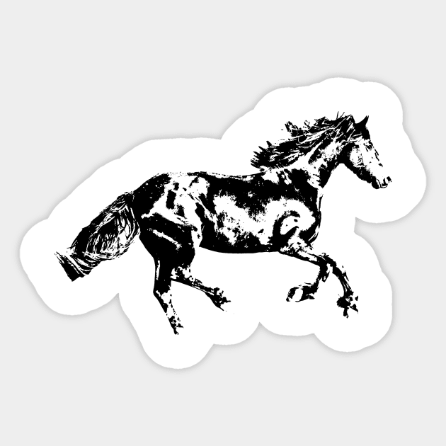 Friesian Horse Pop Art Sticker by Princessa